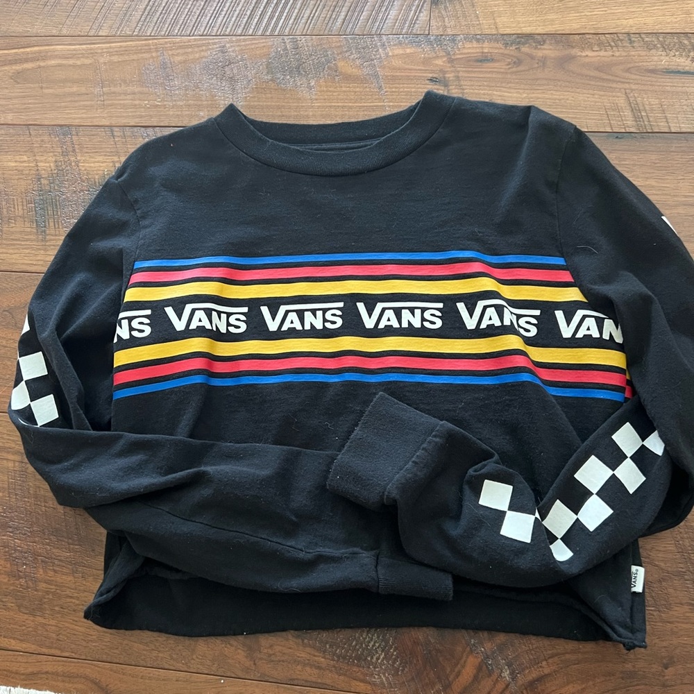 vans cropped long sleeve
